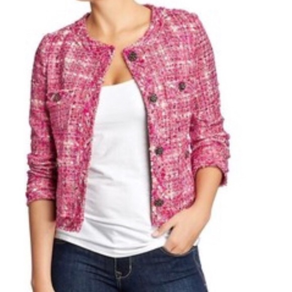 old navy tweed jacket
